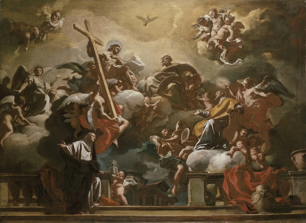 Visione della Trinità con i SS. Filippo Neri e FRancesca Romana - Ashmolean Museum, University of Oxford